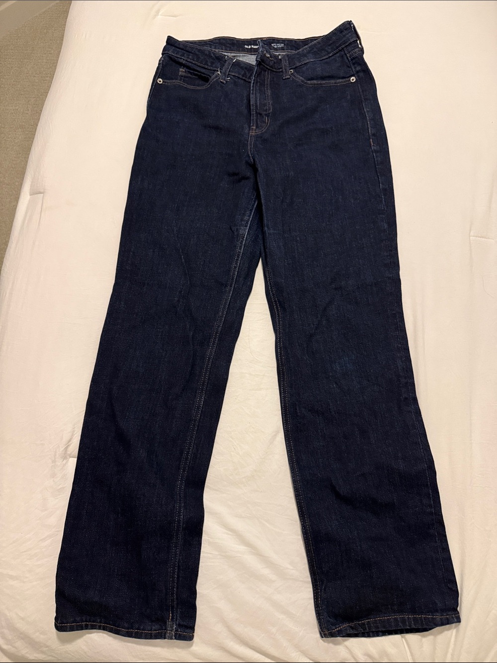 Women's Old Navy Dark Blue Straight Jeans